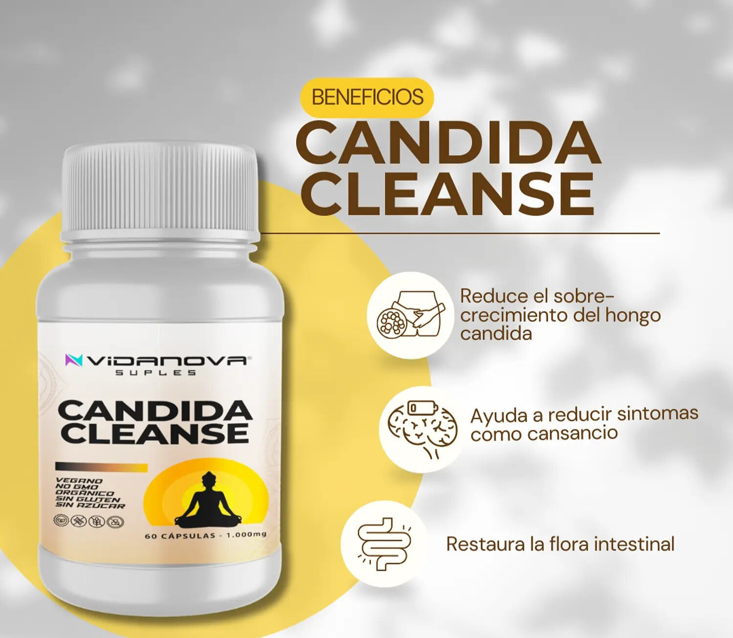 CANDIDA CLEANSE 1000MG 60 CAPS